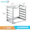 Amgood Wall Mounted Sheet Bun Pan Rack Fits 5 Pans WMSPR-5KD - alternate 5
